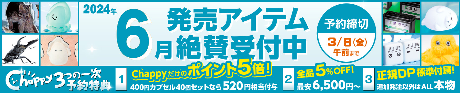 新品】GACHAPY(ガチャピー)スタートセット/上下色付き透明4色アソート