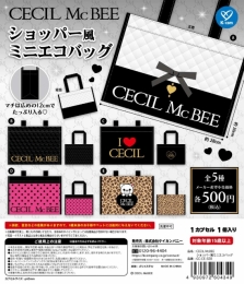 【5月発売】CECIL　McBEE　ショッパー風ミニエコバッグ 20個入り (500円カプセル)【一次予約】