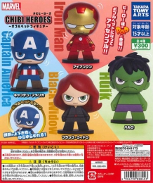 マーベル　CHIBI HEROES　ボブルヘッドフィギュア　40個入り (300円カプセル)