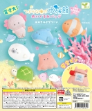 【6月発売】つぶらな瞳の水族館 ぬいぐるみバッジ〜エメラルドグリーン〜　40個入り (300円カプセル)【二次予約】