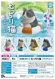 【6月発売】浮き輪にはまったむっちり猫ソフビマスコット　30個入り (400円カプセル)【二次予約】