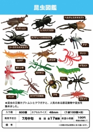 【7月発売】昆虫図鑑　100個入り (100円カプセル)【二次予約】