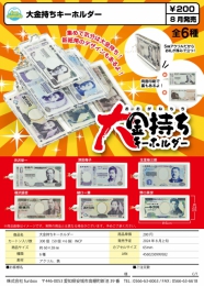 【8月発売】大金持ちキーホルダー　50個入り (200円カプセル)【二次予約】