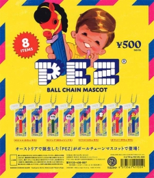 PEZ ボールチェーンマスコット　※カプセル版　20個入り (500円カプセル)
