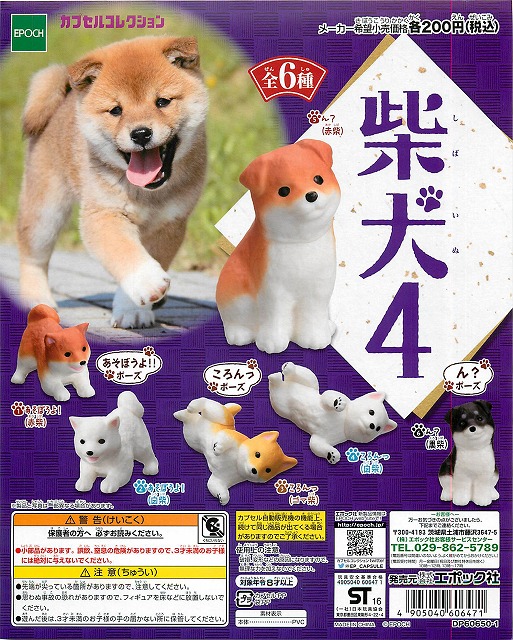 柴犬4 50個セット (200円カプセル)｜ カプセルトイ・カプセルトイマシン通販専門店|チャッピー(Chappy)