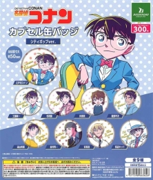 【1月発売】再販　名探偵コナンカプセル缶バッジシティポップver.　40個入り (300円カプセル)【二次予約】