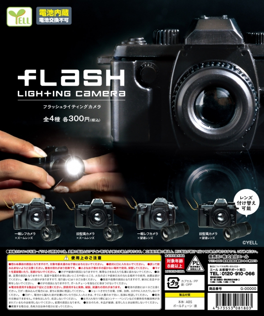 2月発売】フラッシュライティングカメラ 40個入り (300円カプセル)【二