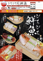 【4月発売】ぴちぴち鮮魚　40個入り (300円カプセル)【二次予約】